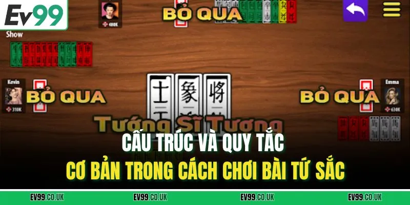 Cấu trúc và quy tắc cơ bản trong cách chơi bài tứ sắc